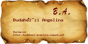 Budaházi Angelina névjegykártya